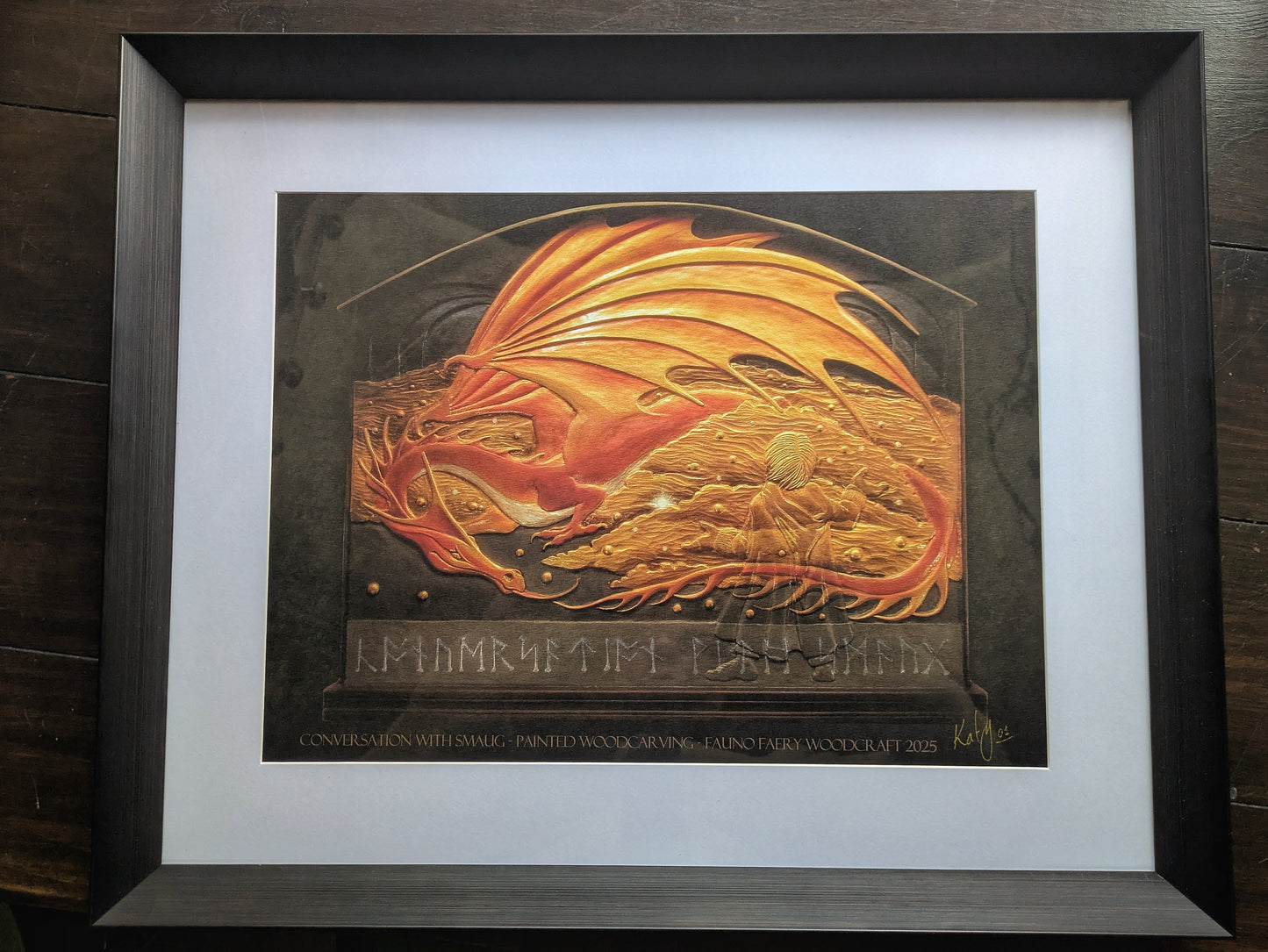 Conversation with Smaug - signed print