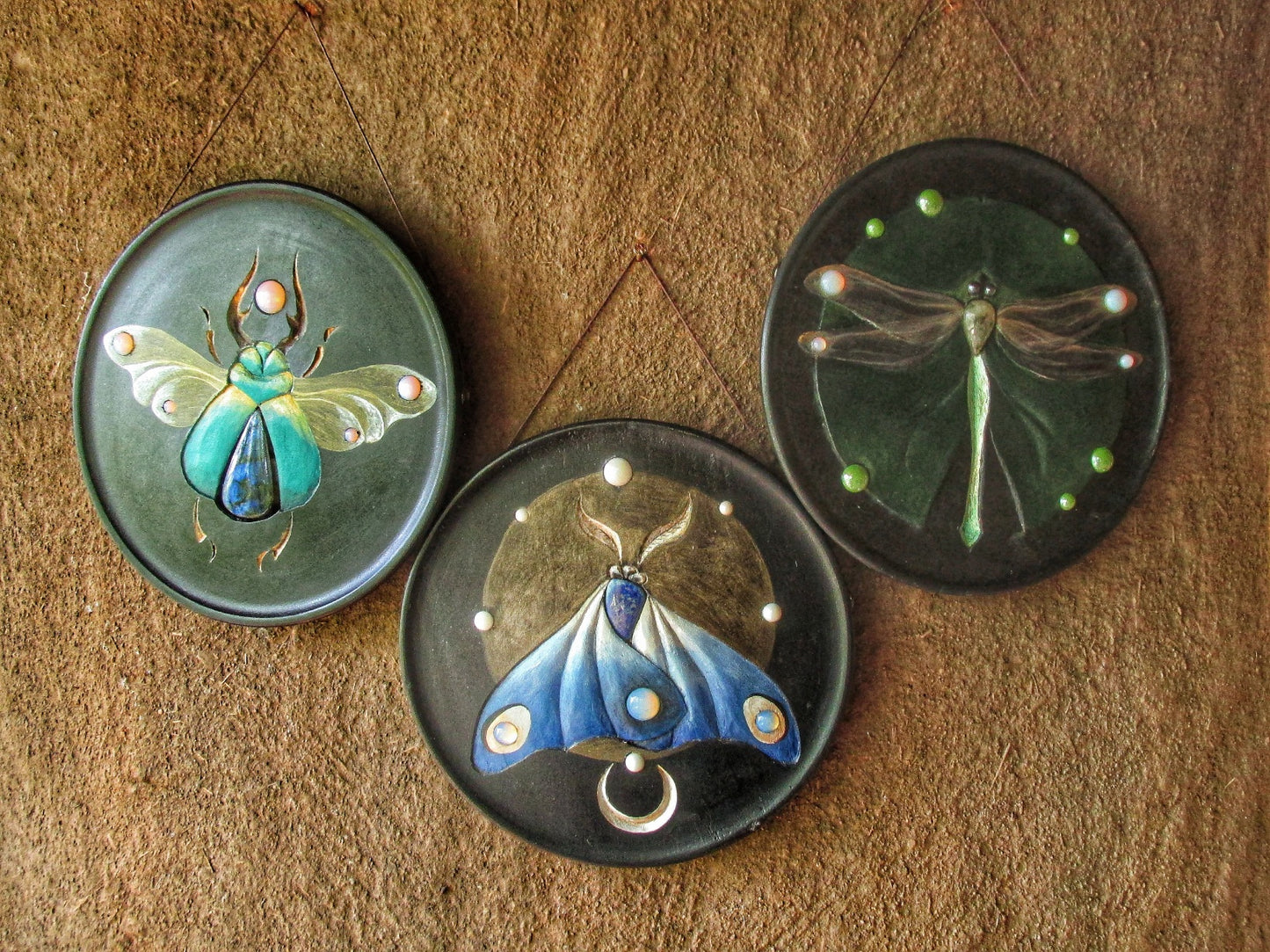 Peint - Une fois dans un papillon de lune bleue