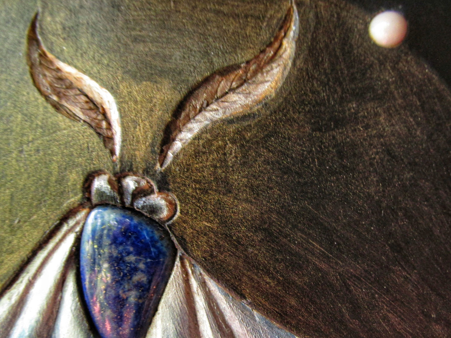 Peint - Une fois dans un papillon de lune bleue