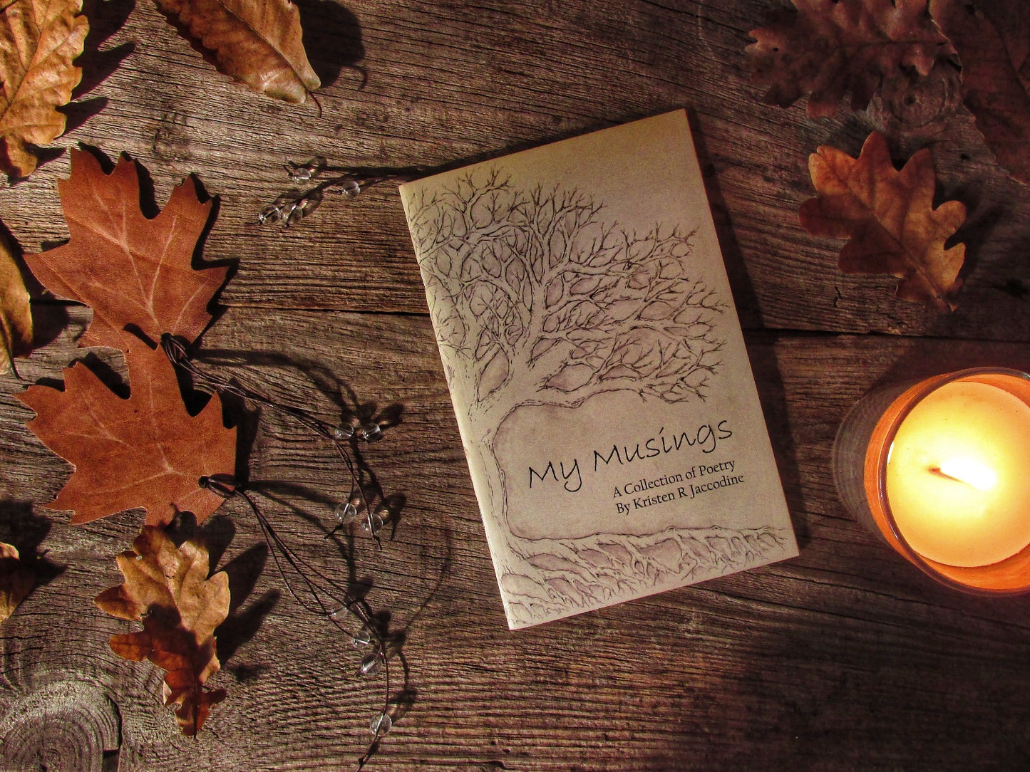 Upcycled leather bookmarks "Autumn Leaves"