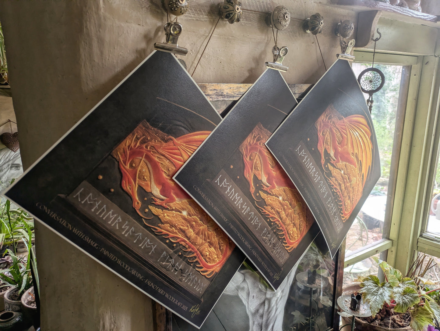 Conversation with Smaug - signed print