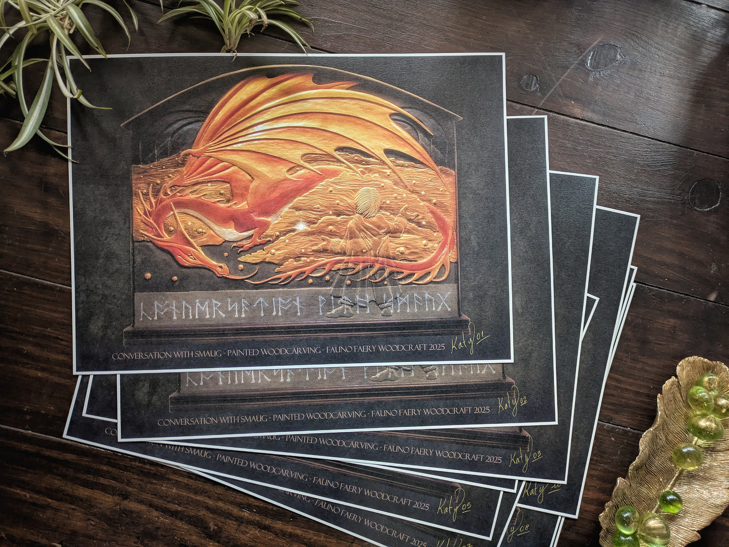 Conversation with Smaug - signed print