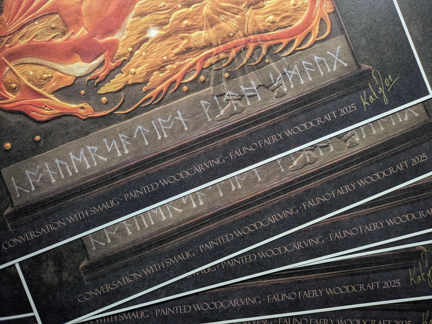 Conversation with Smaug - signed print