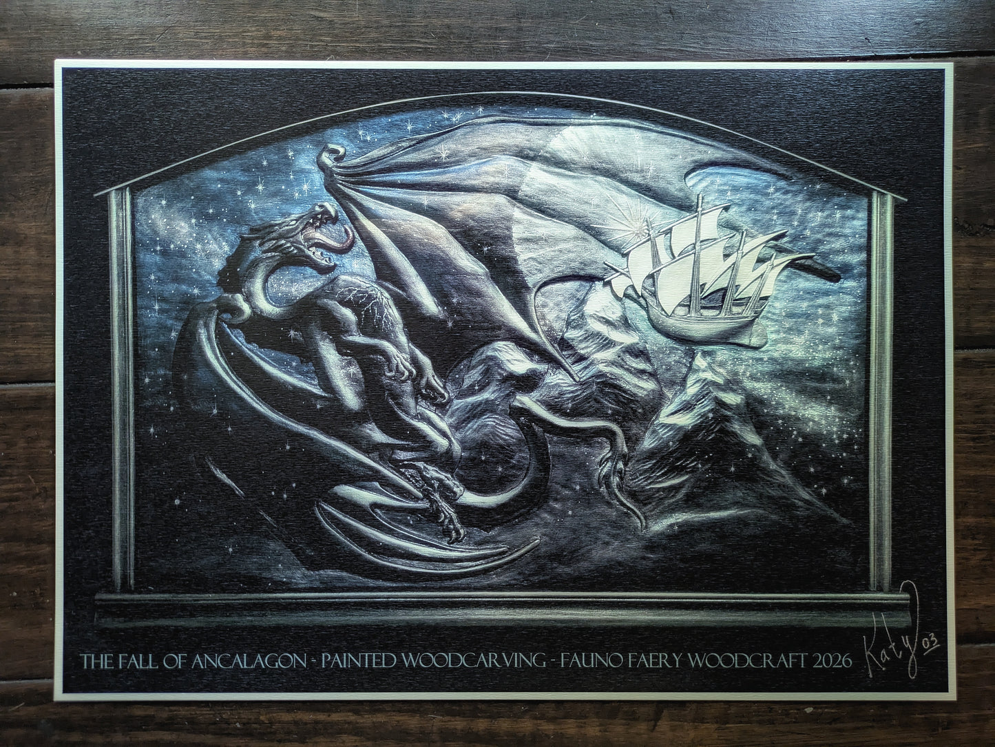 The Fall of Ancalagon - Signed Print