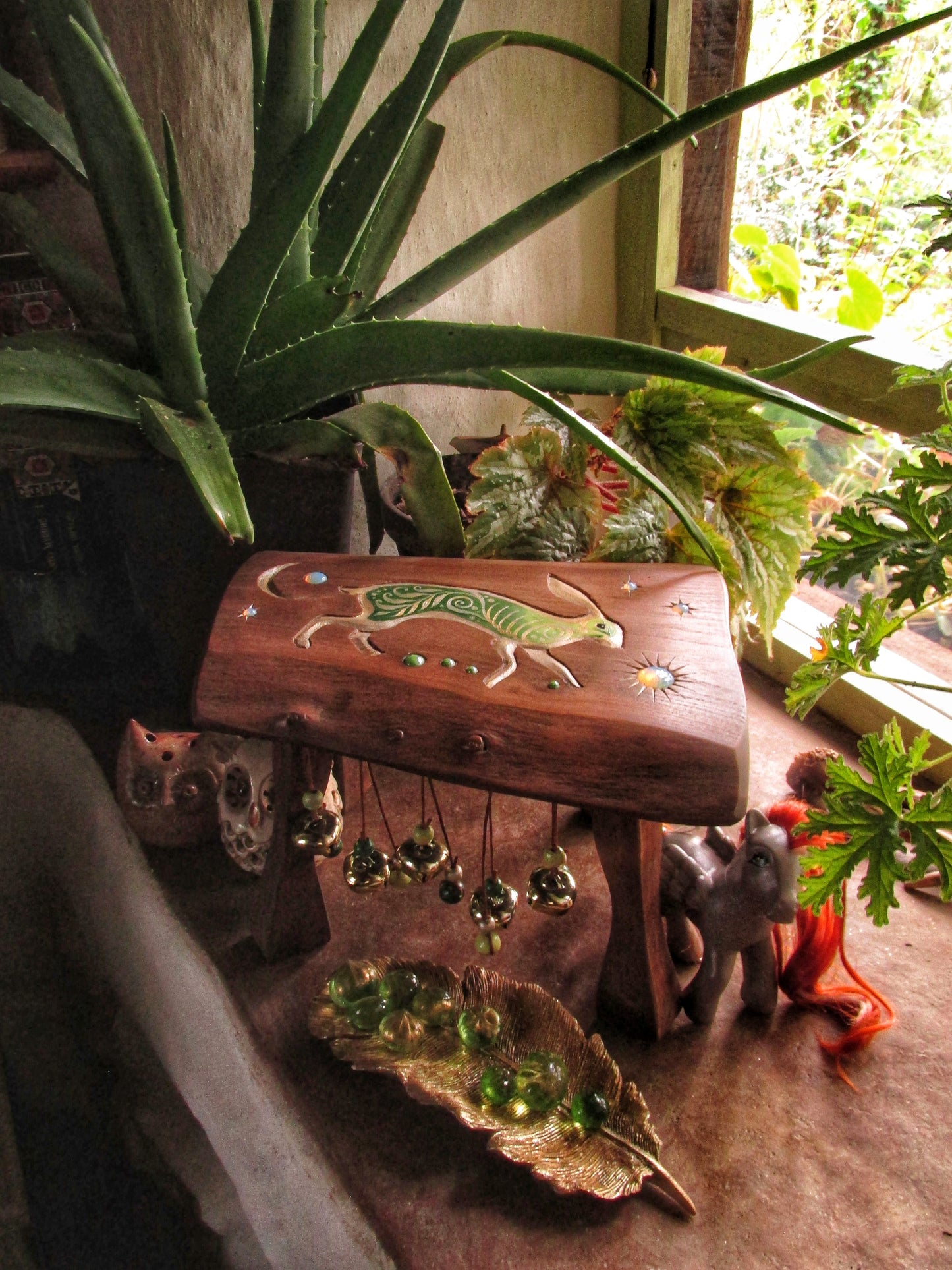 Upcycled-Faery Child Stool