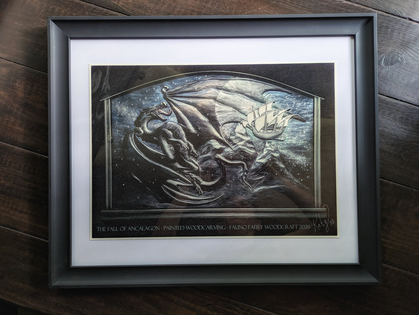 The Fall of Ancalagon - Signed Print