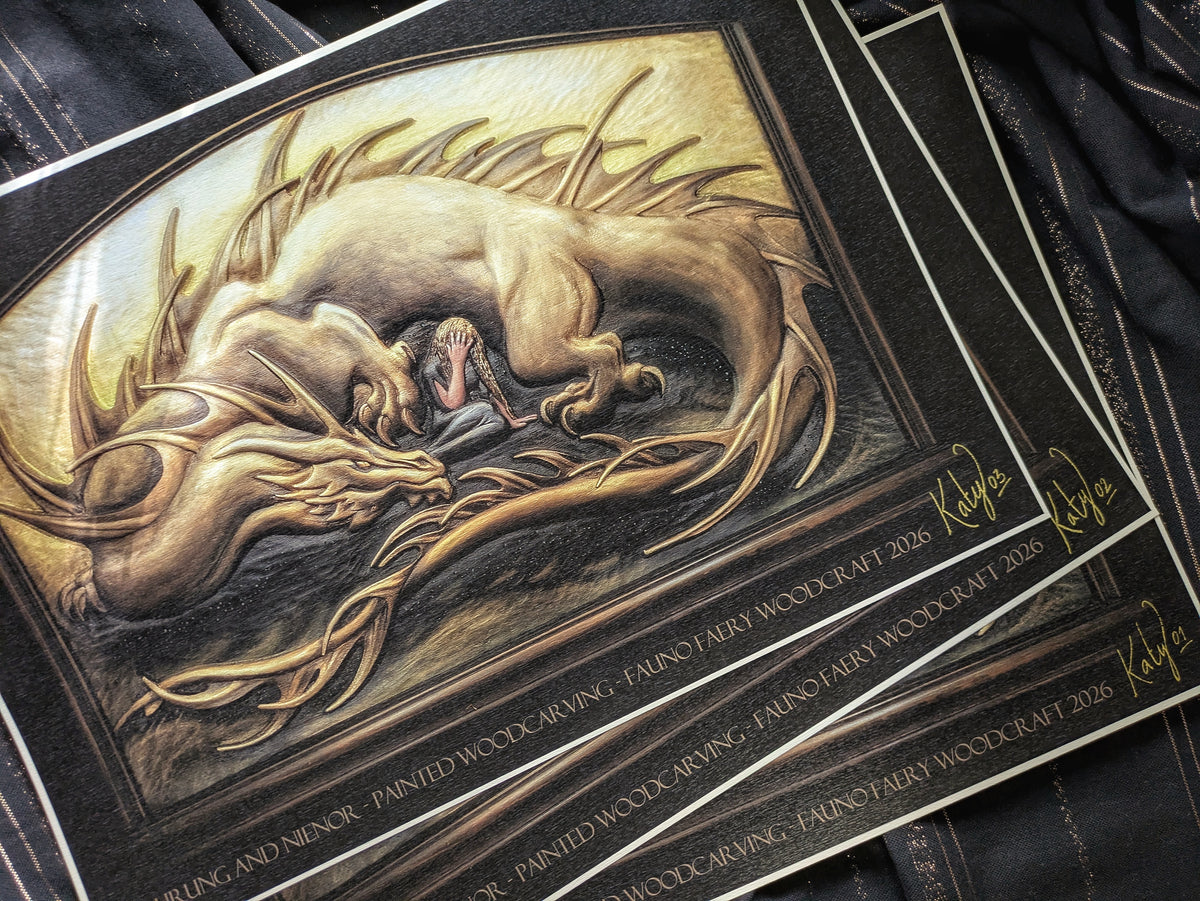 Glaurung and Nienor - Signed Prints