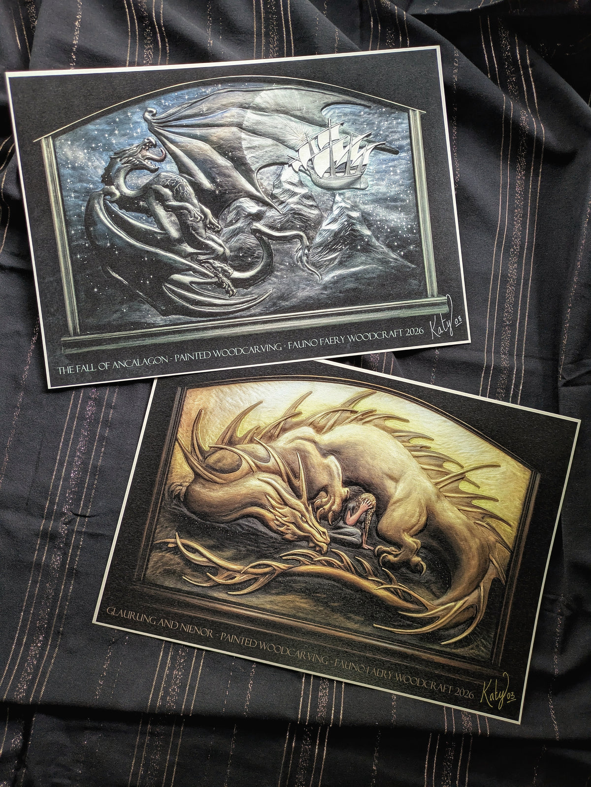 Special Offer - Glaurung+Ancalagon -Signed Prints