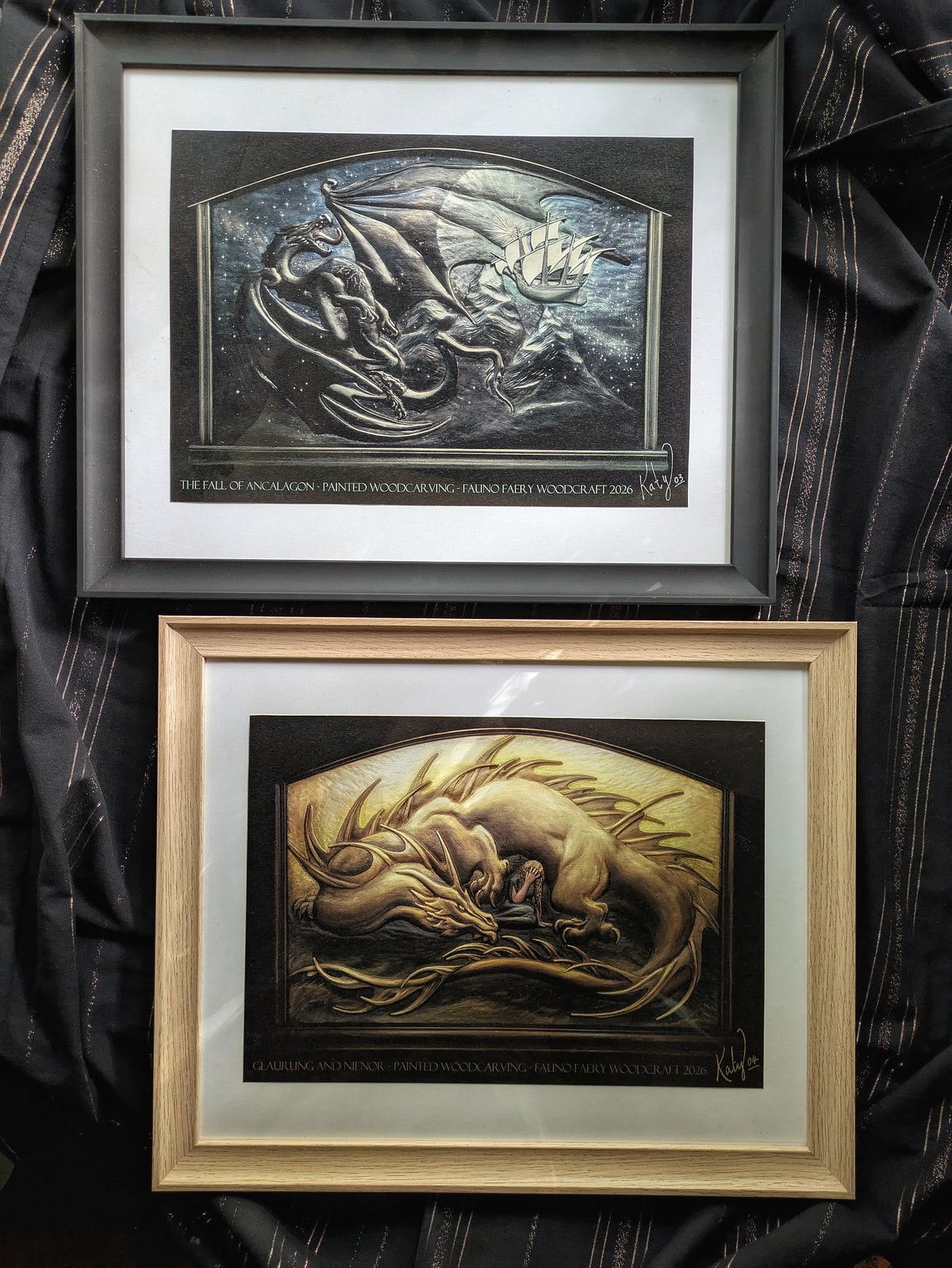 Special Offer - Glaurung+Ancalagon -Signed Prints